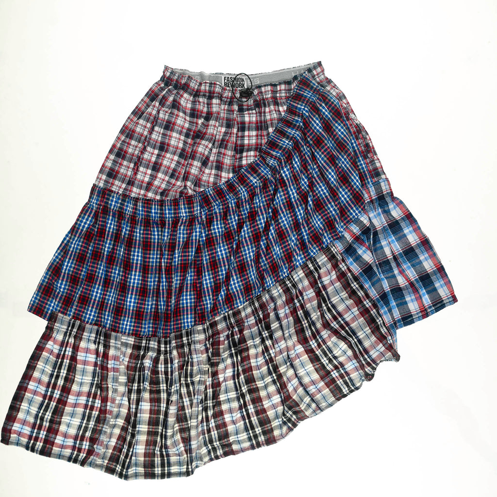 Americana Tiered Boxer Skirt Midi