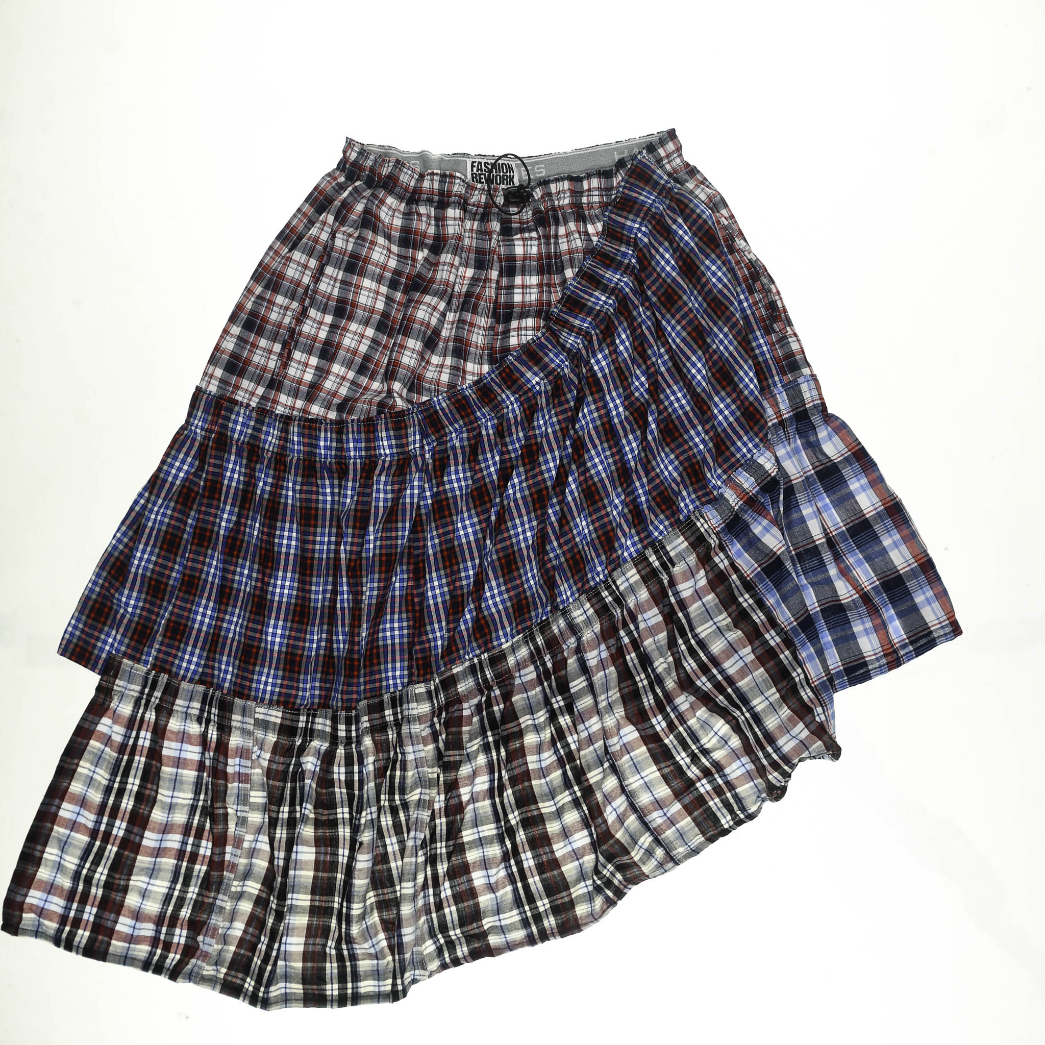 Americana Tiered Boxer Skirt Midi