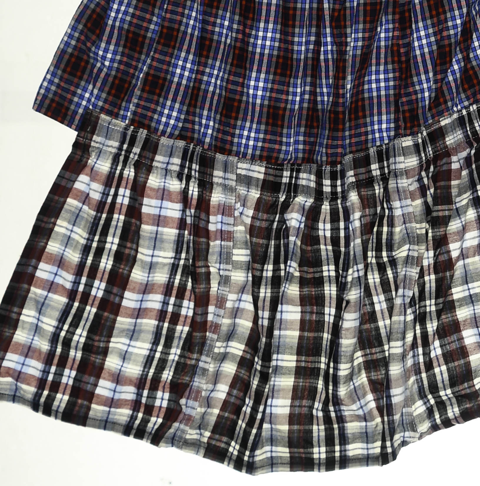 Americana Tiered Boxer Skirt Midi