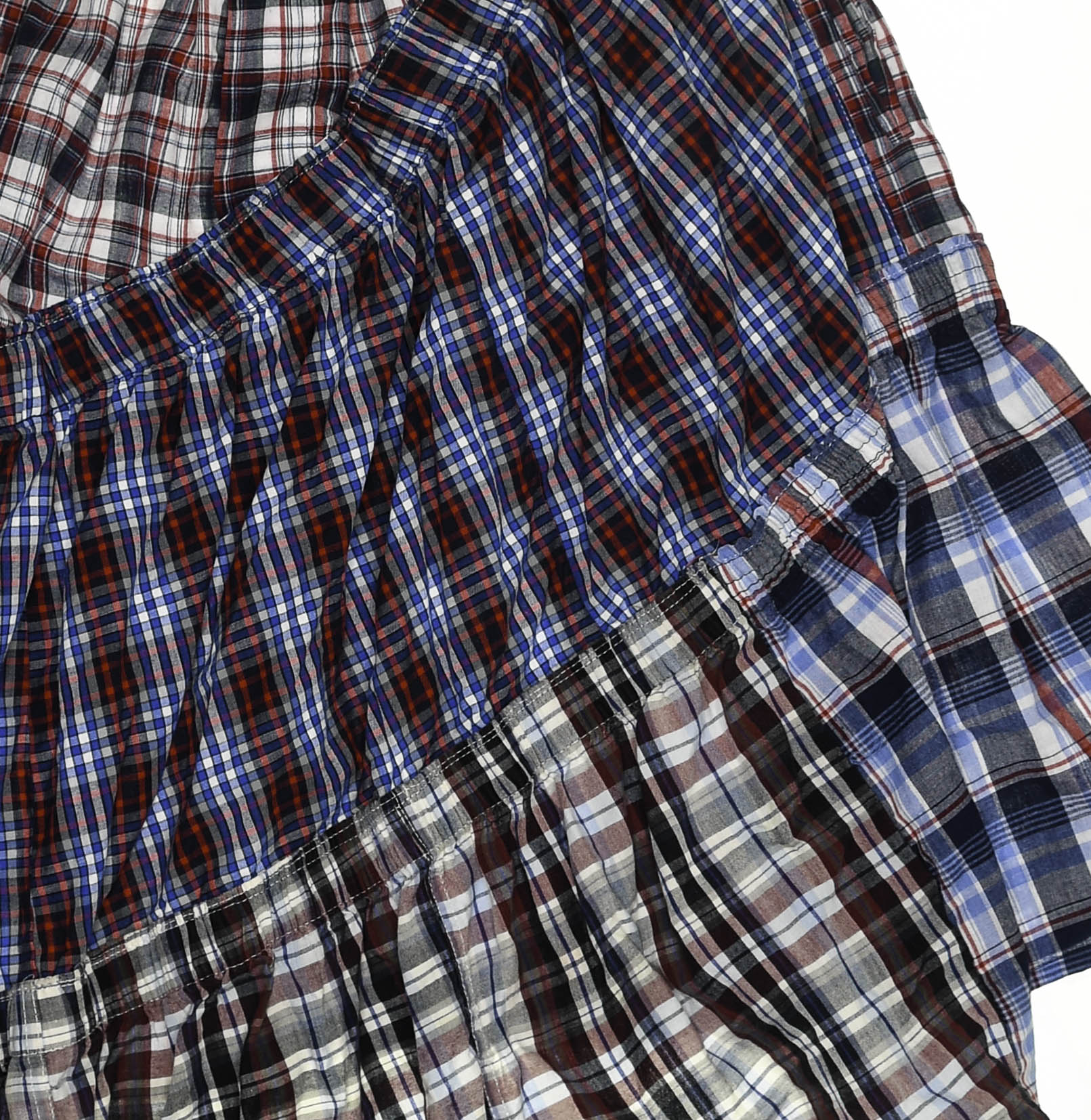 Americana Tiered Boxer Skirt Midi
