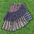 Americana Tiered Boxer Skirt Midi