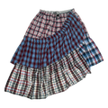 Americana Tiered Boxer Skirt Midi