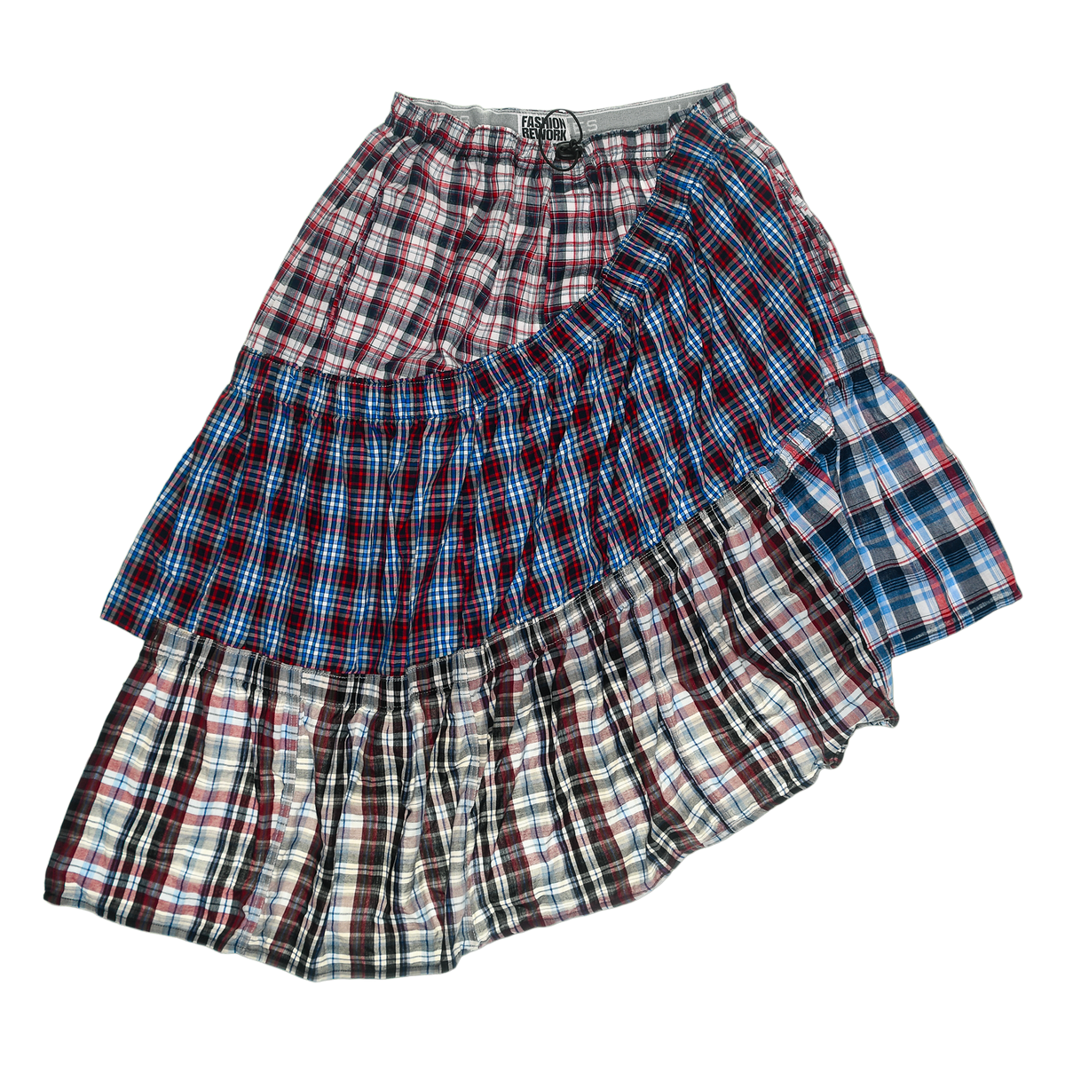 Americana Tiered Boxer Skirt Midi