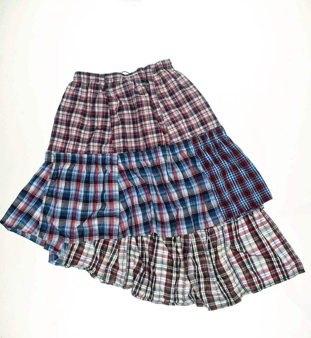 Americana Tiered Boxer Skirt Midi