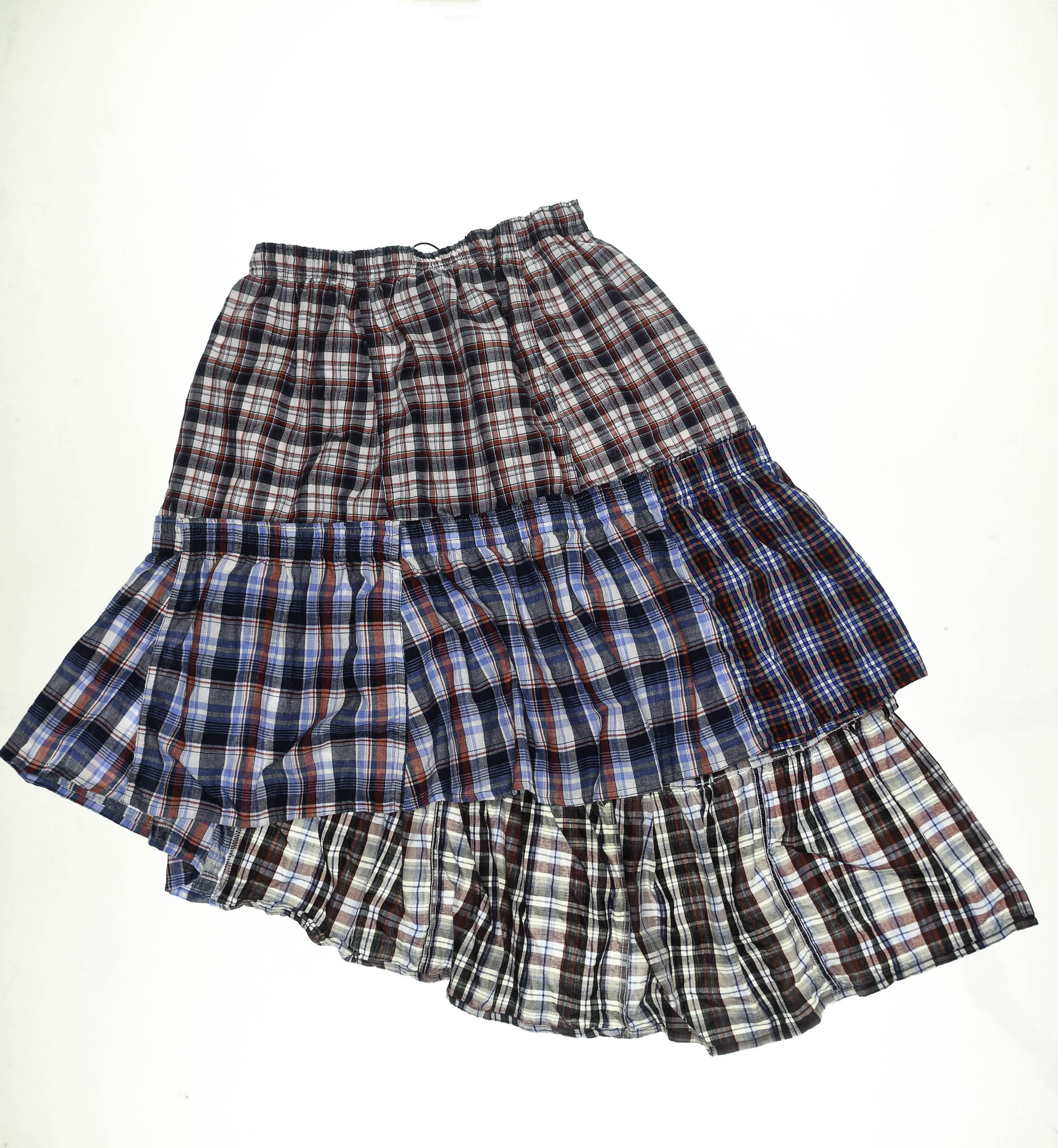 Americana Tiered Boxer Skirt Midi