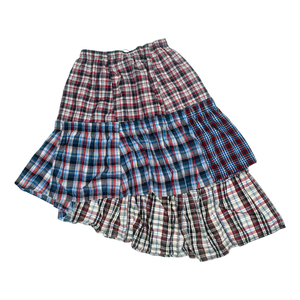 Americana Tiered Boxer Skirt Midi
