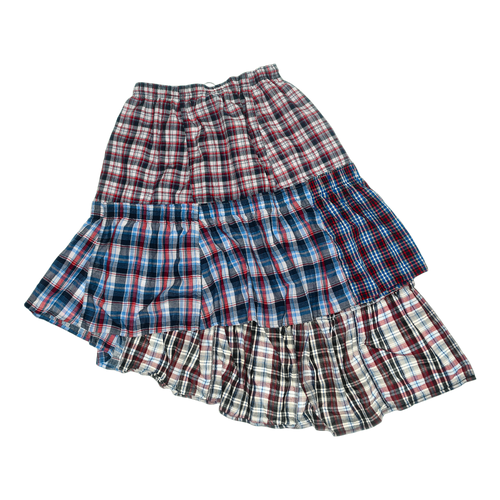 Americana Tiered Boxer Skirt Midi