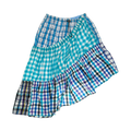 Layered Blue Tiered Boxer Skirt Midi