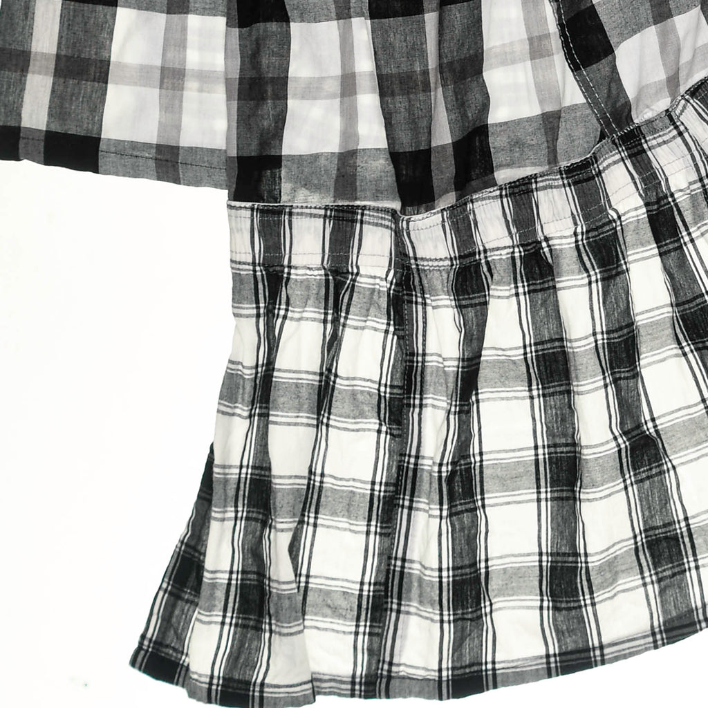 Black & White Asymmetric Boxer Skirt