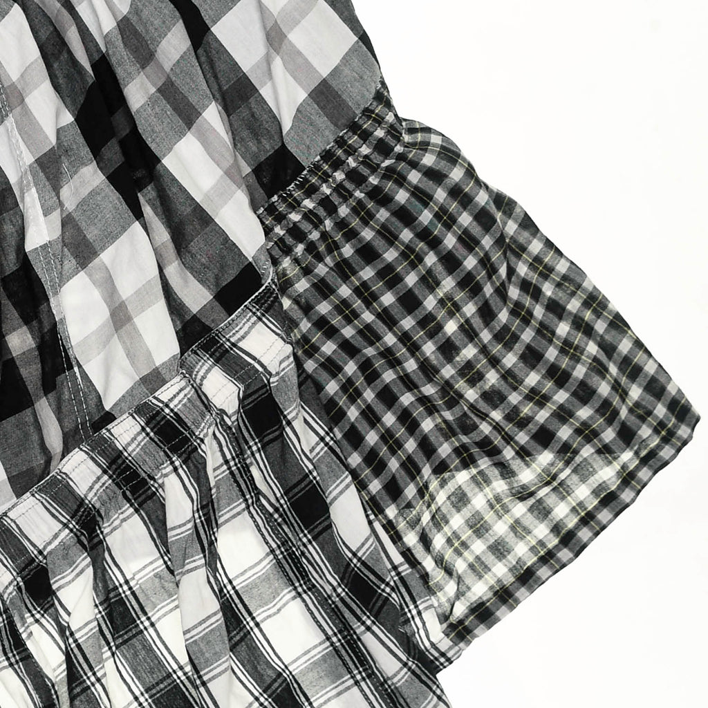 Black & White Asymmetric Boxer Skirt