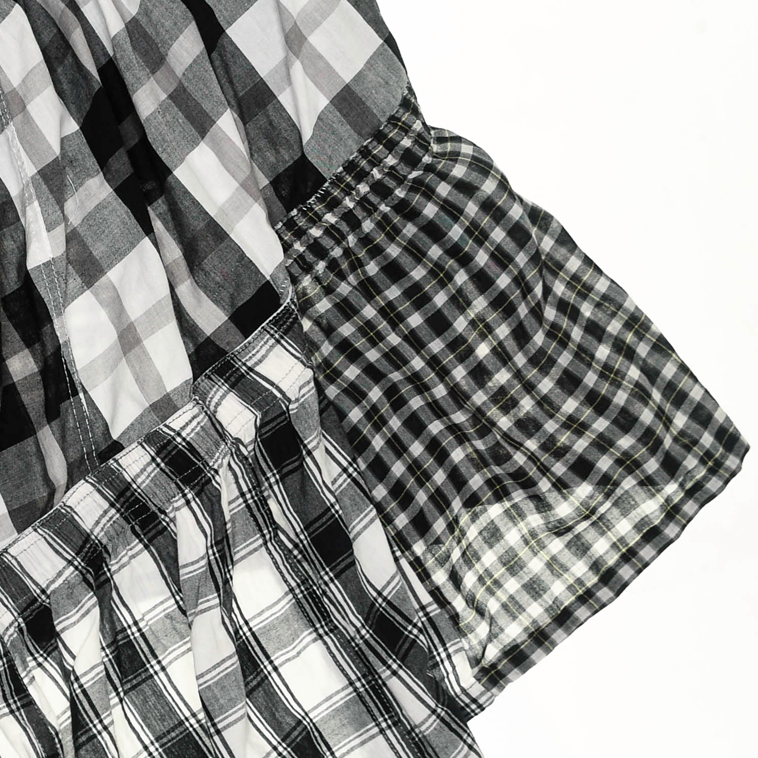 Black & White Asymmetric Boxer Skirt