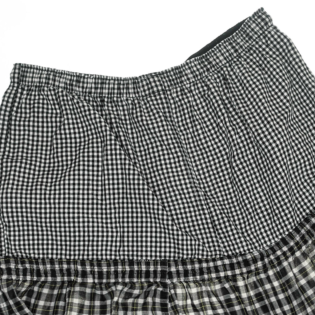 Black & White Asymmetric Boxer Skirt