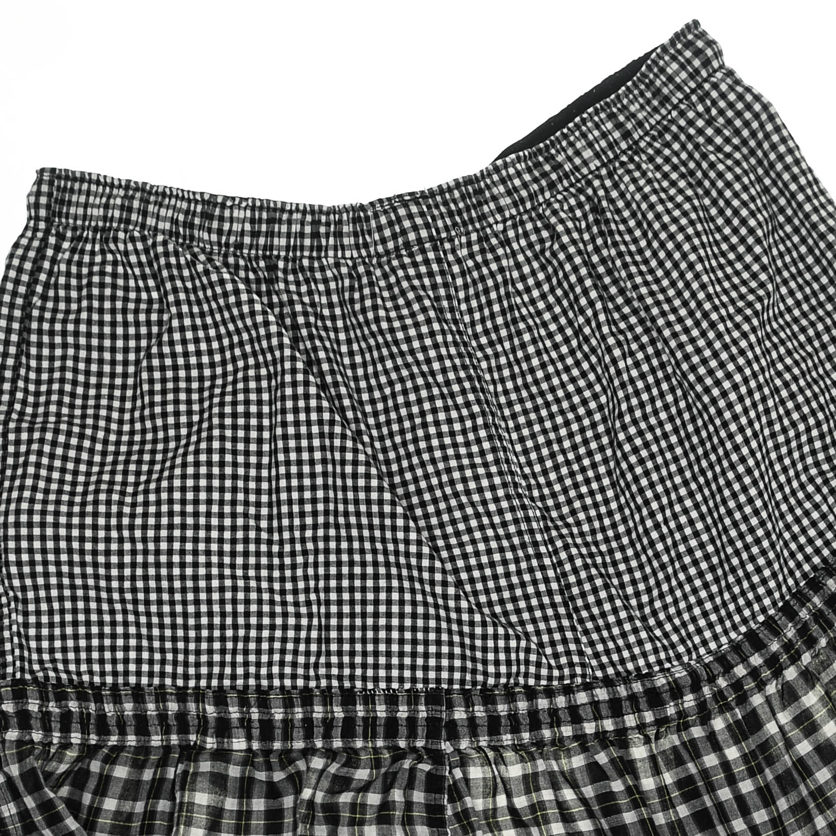 Black & White Asymmetric Boxer Skirt