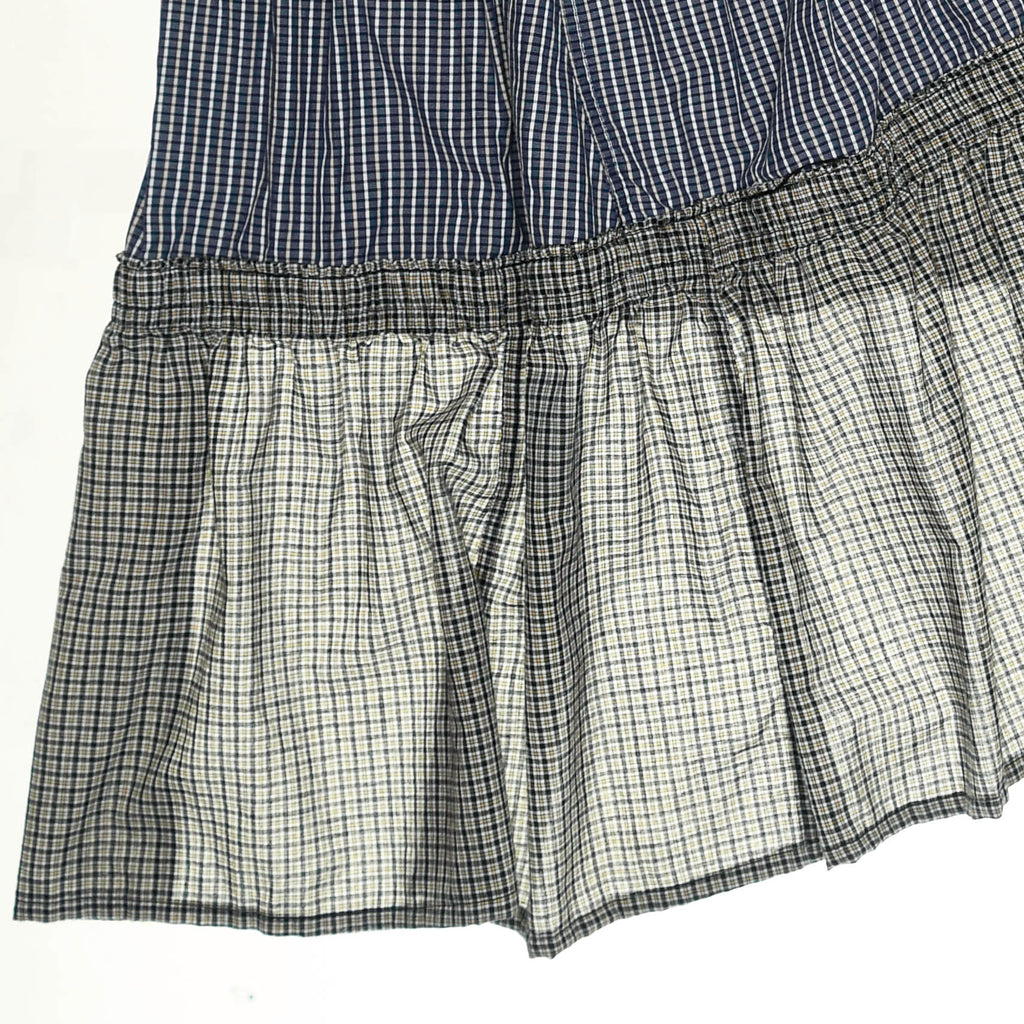 Gray Boxer Skirt Mid Length