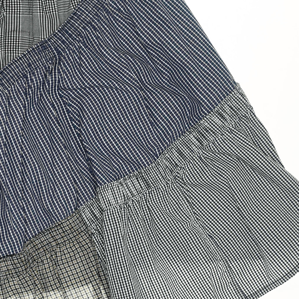 Gray Boxer Skirt Mid Length