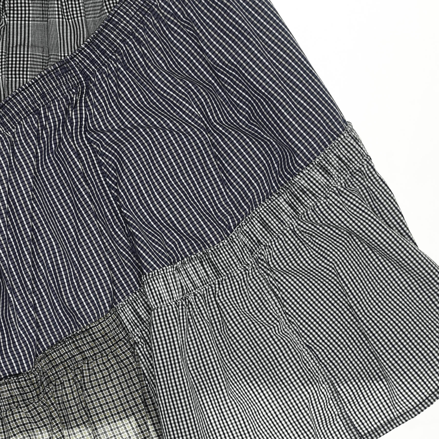 Gray Boxer Skirt Mid Length