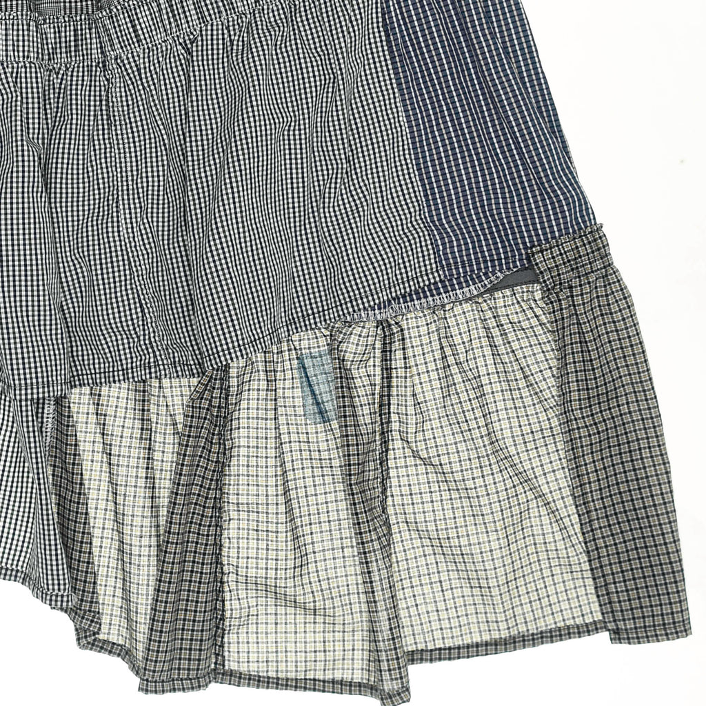 Gray Boxer Skirt Mid Length