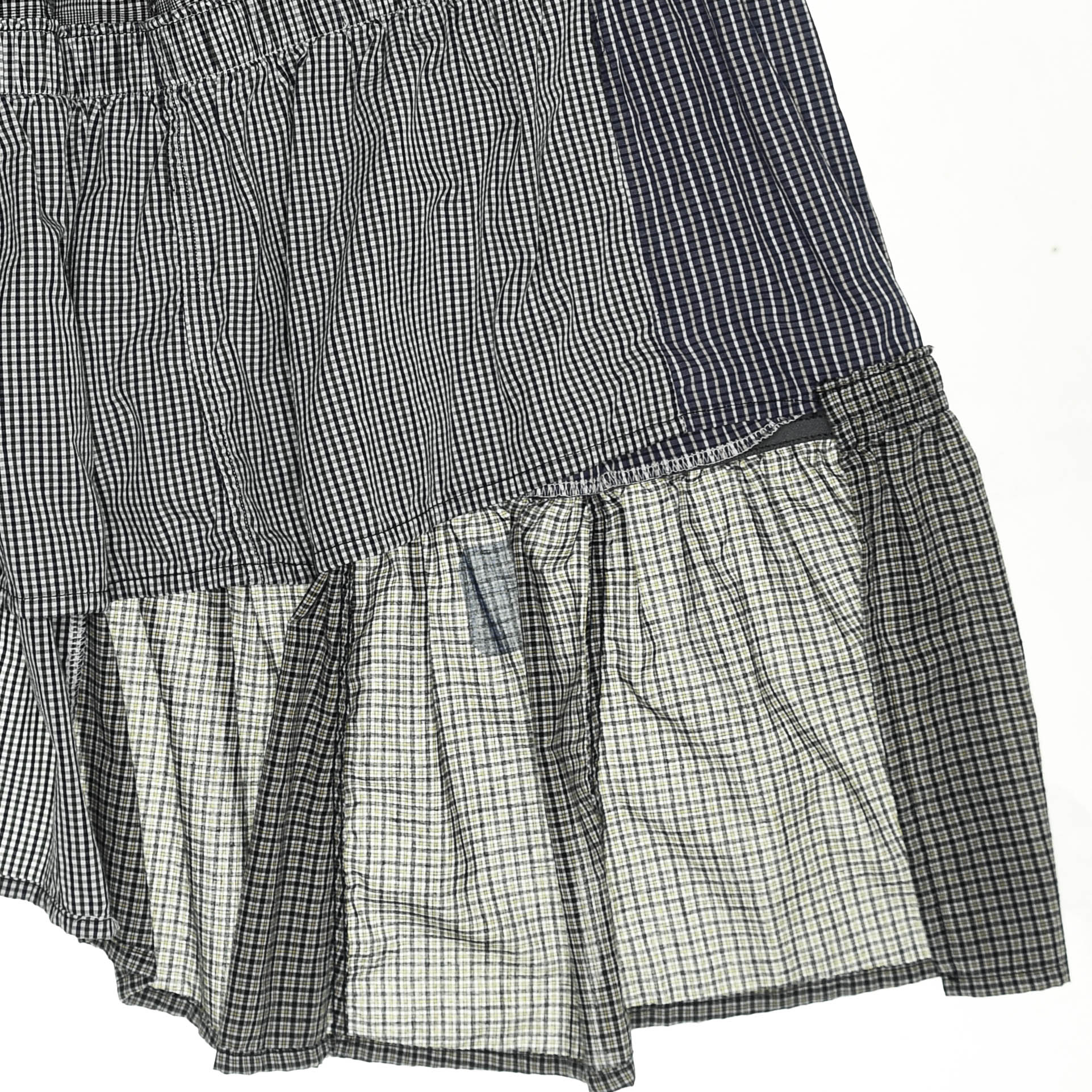 Gray Boxer Skirt Mid Length