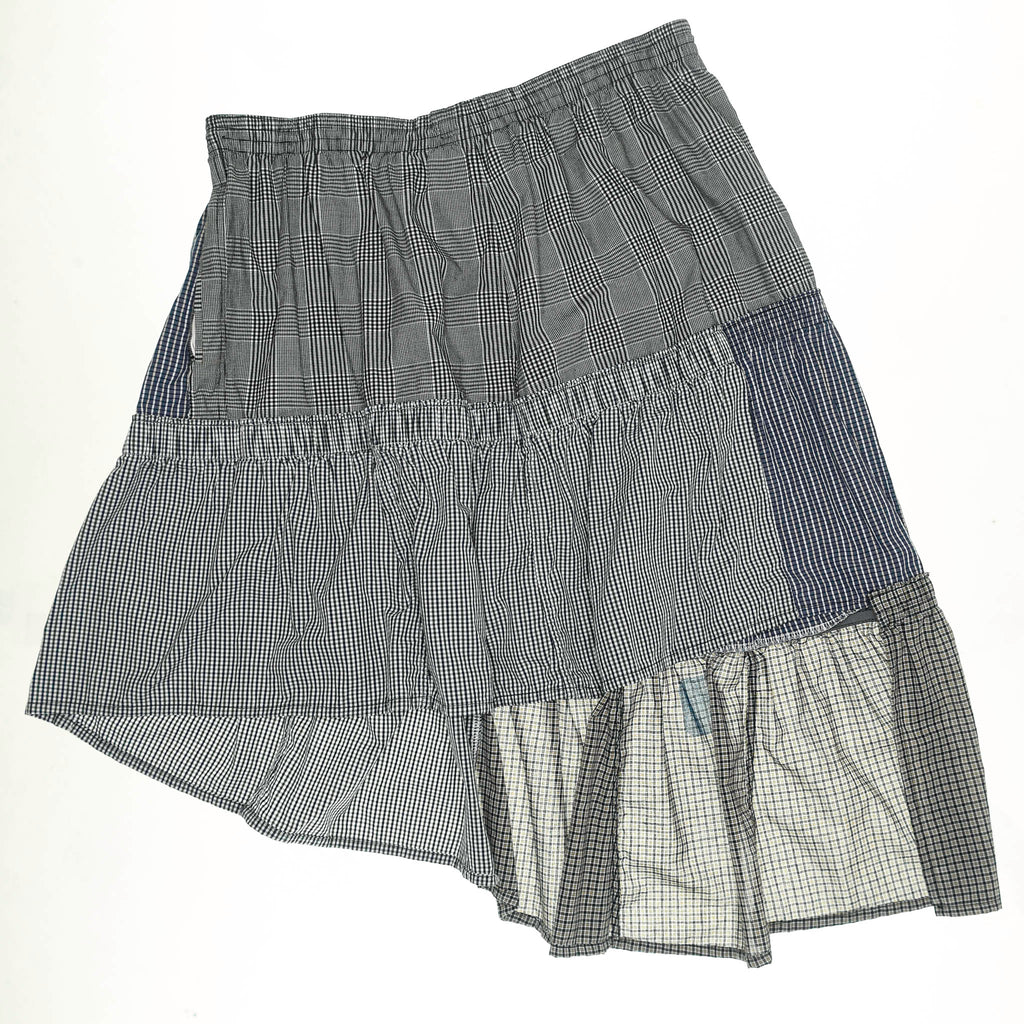 Gray Boxer Skirt Mid Length