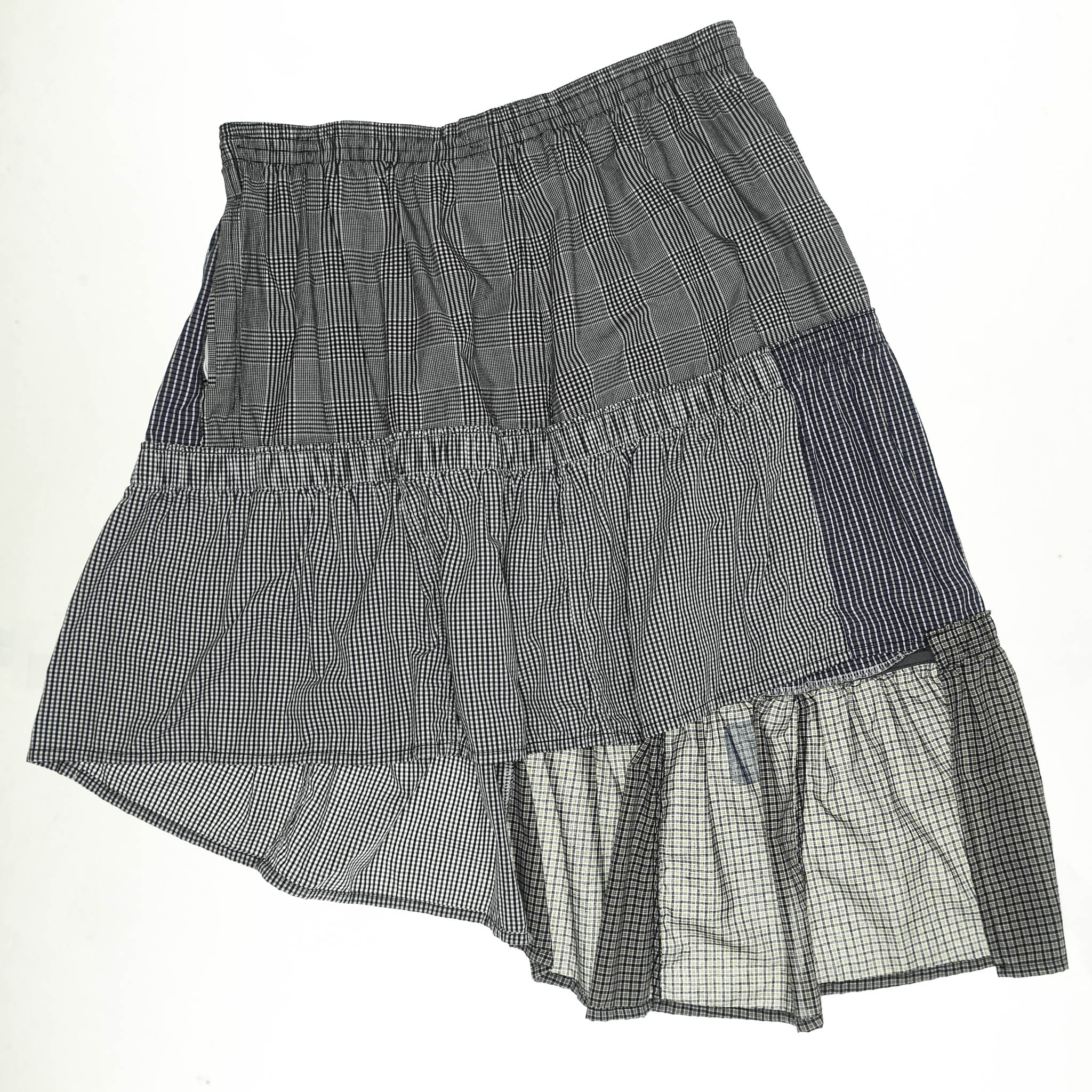 Gray Boxer Skirt Mid Length