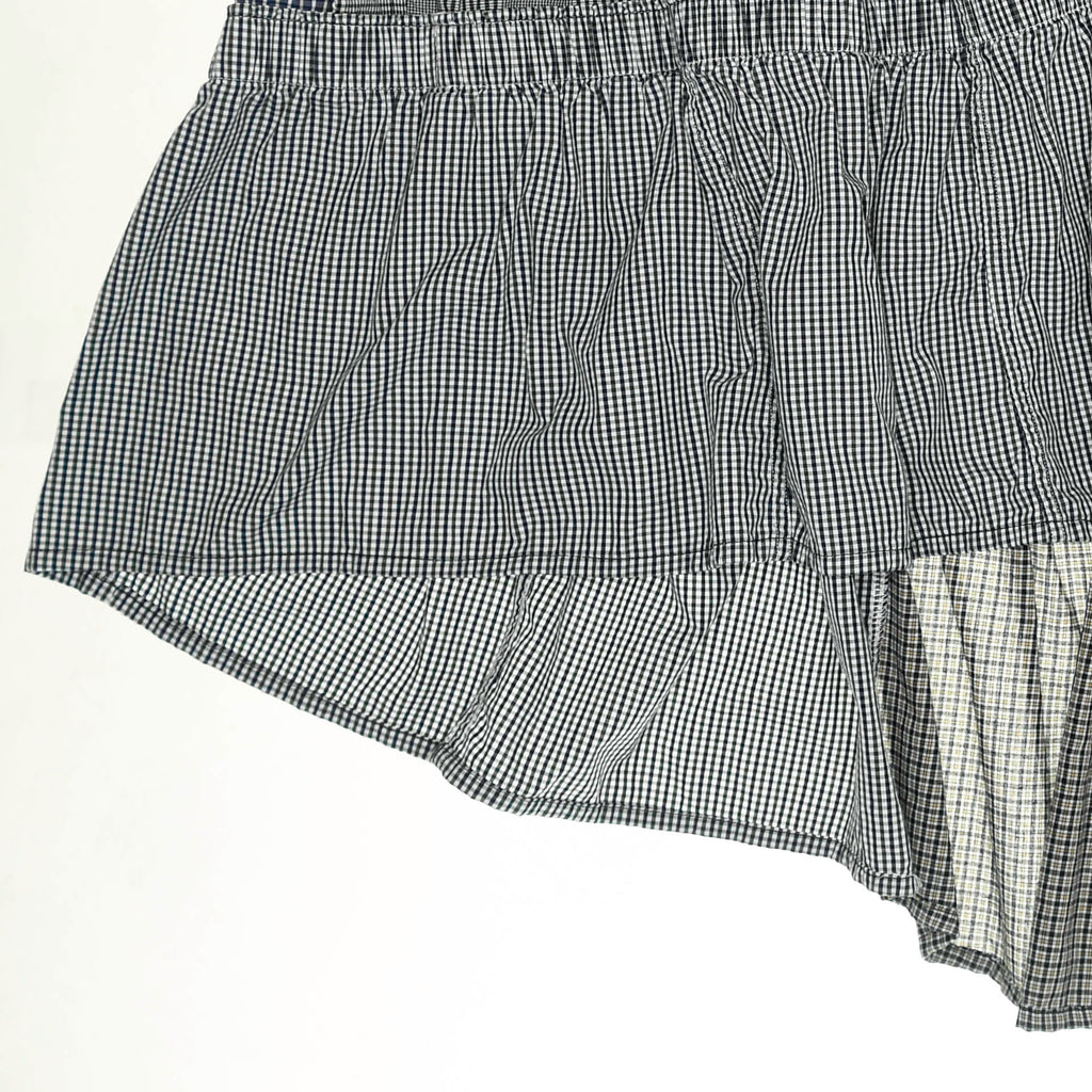 Gray Boxer Skirt Mid Length