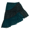 Dark Green Plaid Boxer Skirt Midi