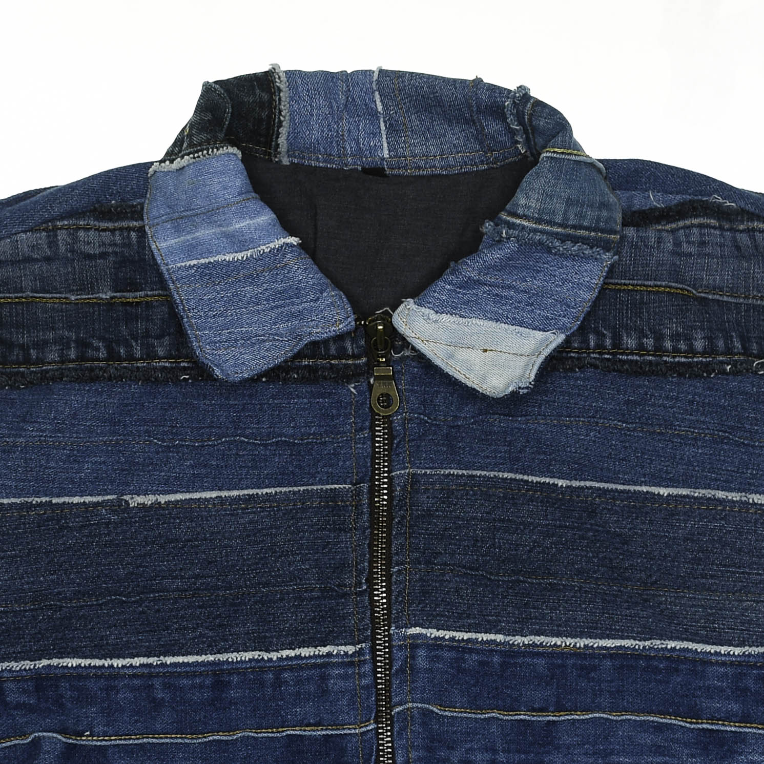 Mixed Denim Strata Jacket