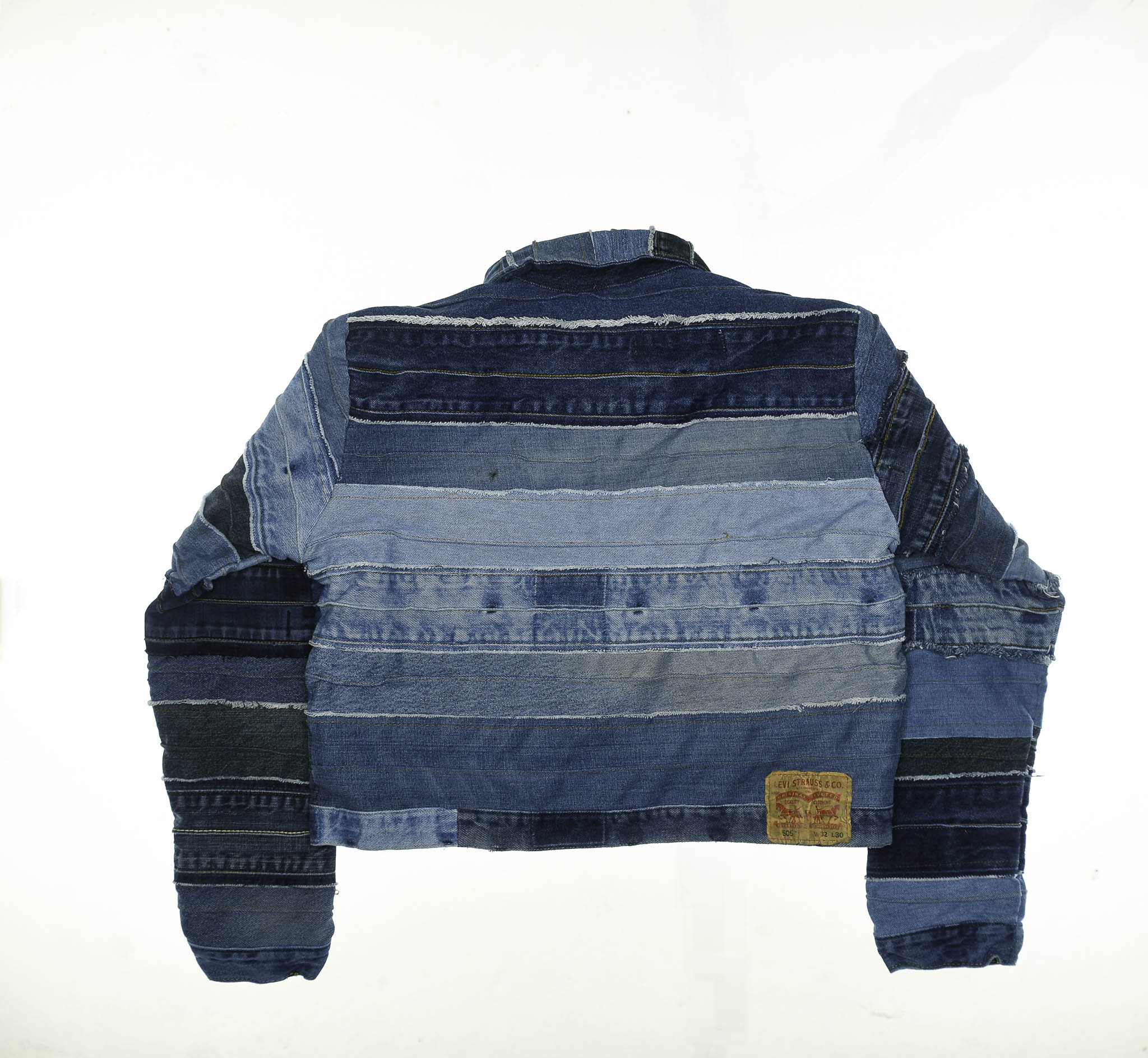 Mixed Denim Strata Jacket