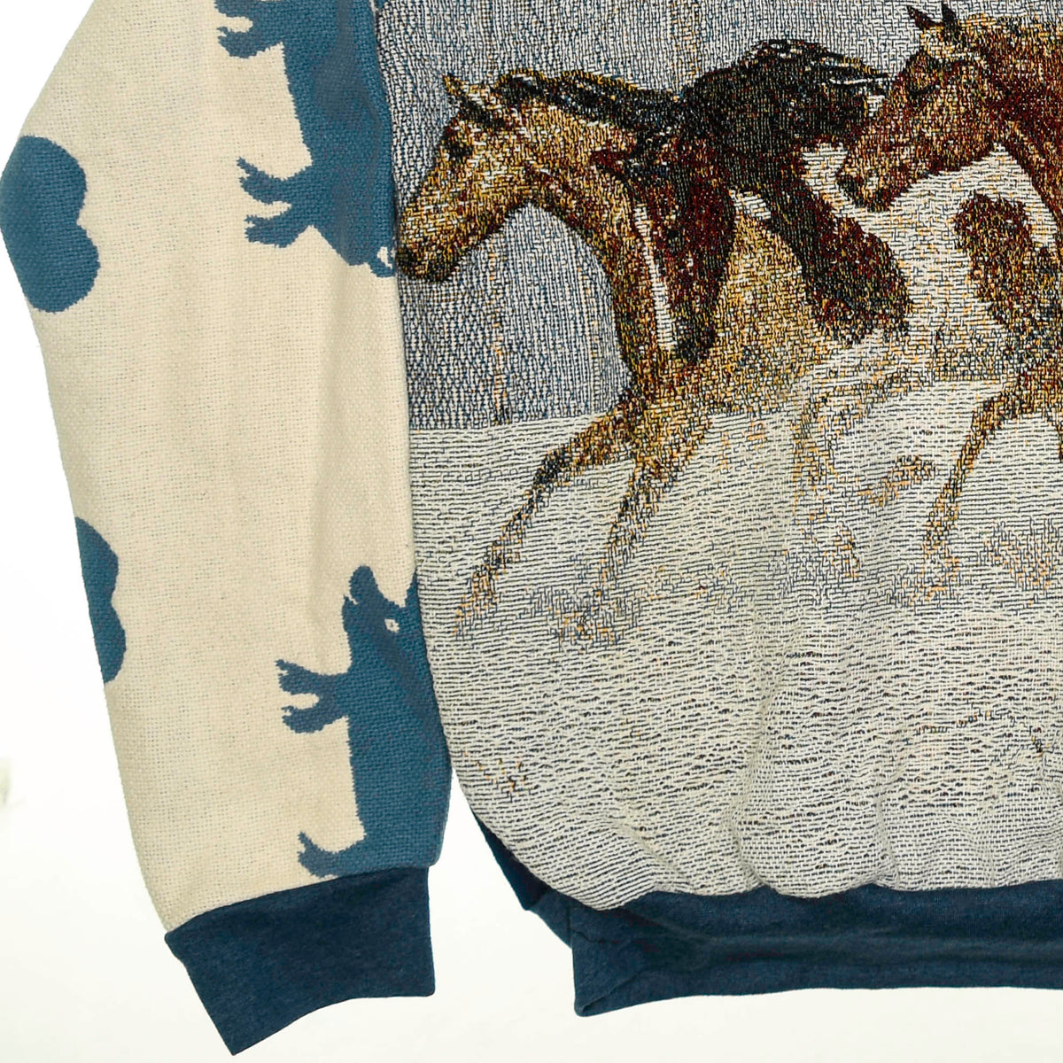 Winter Horses Full Tapestry Panel Pullover