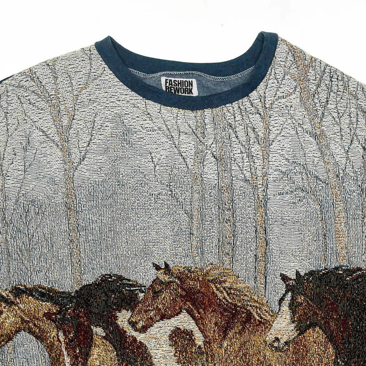 Winter Horses Full Tapestry Panel Pullover