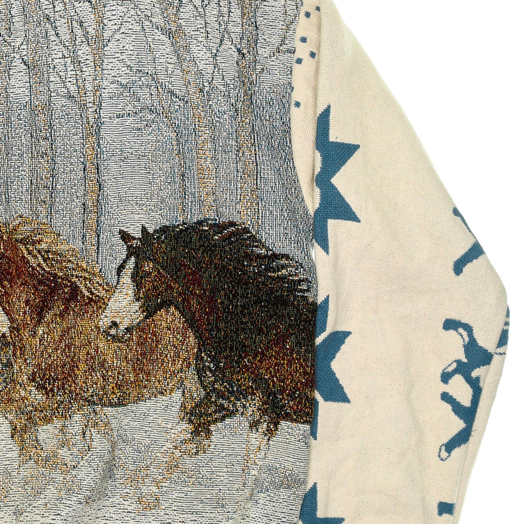 Winter Horses Full Tapestry Panel Pullover