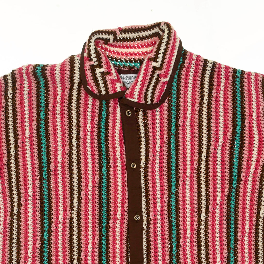 Retro Crochet Collared Blouse