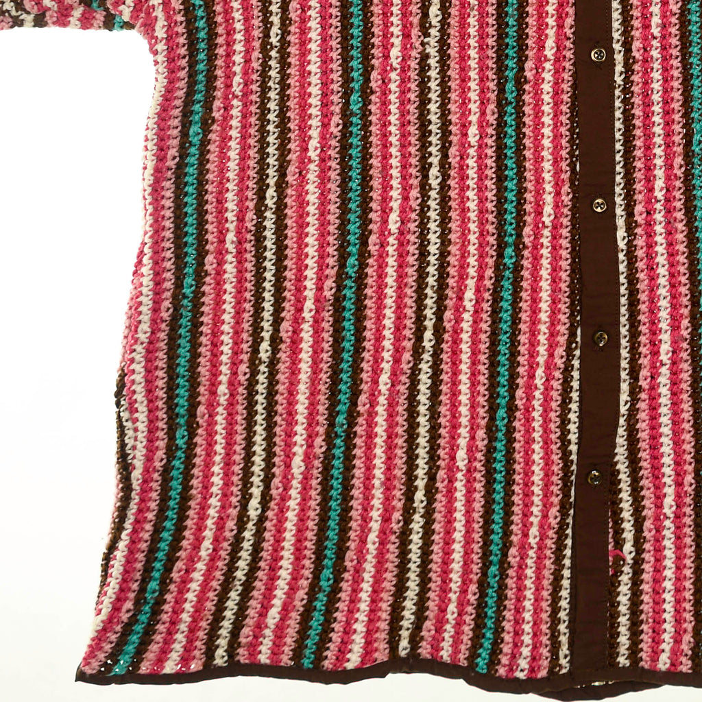 Retro Crochet Collared Blouse