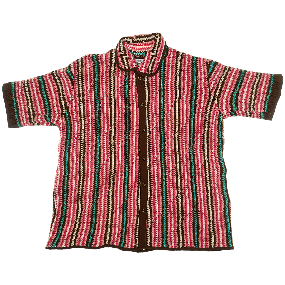 Retro Crochet Collared Blouse