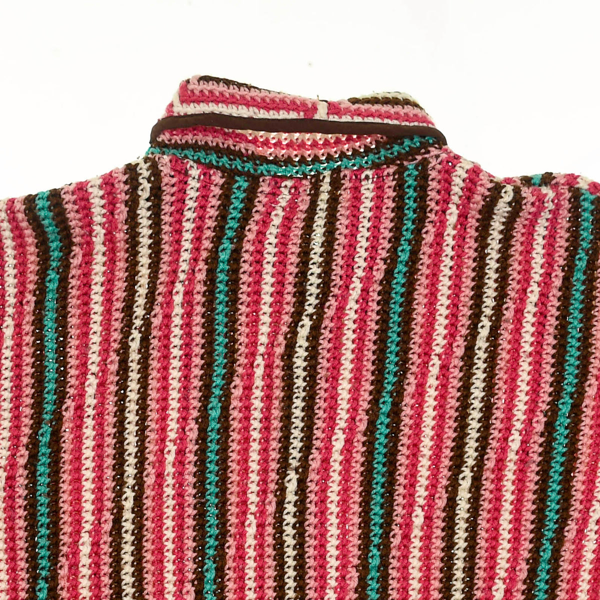 Retro Crochet Collared Blouse