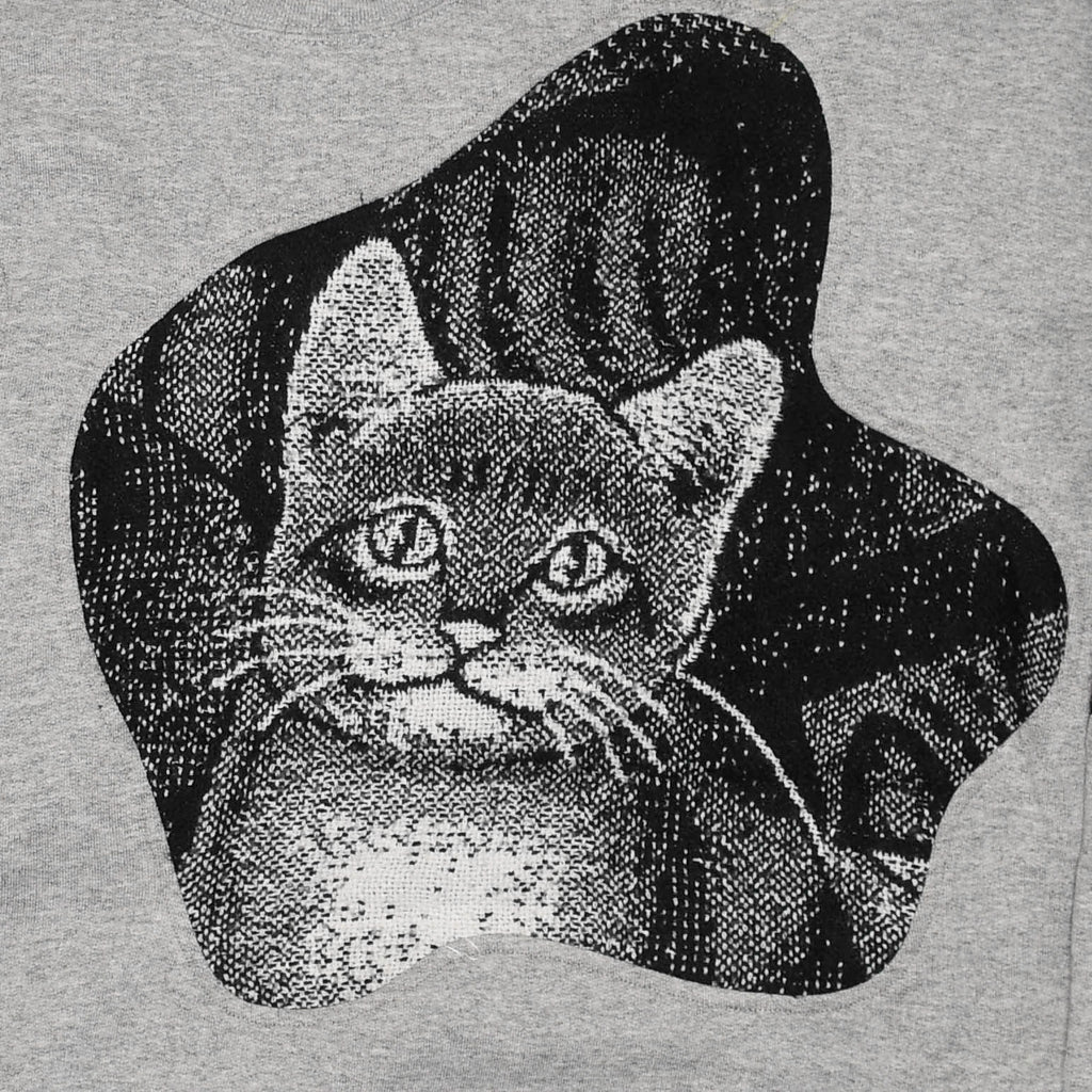 Black & White Cat Amoeba Tapestry Pullover