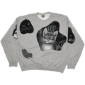 Black & White Cat Amoeba Tapestry Pullover