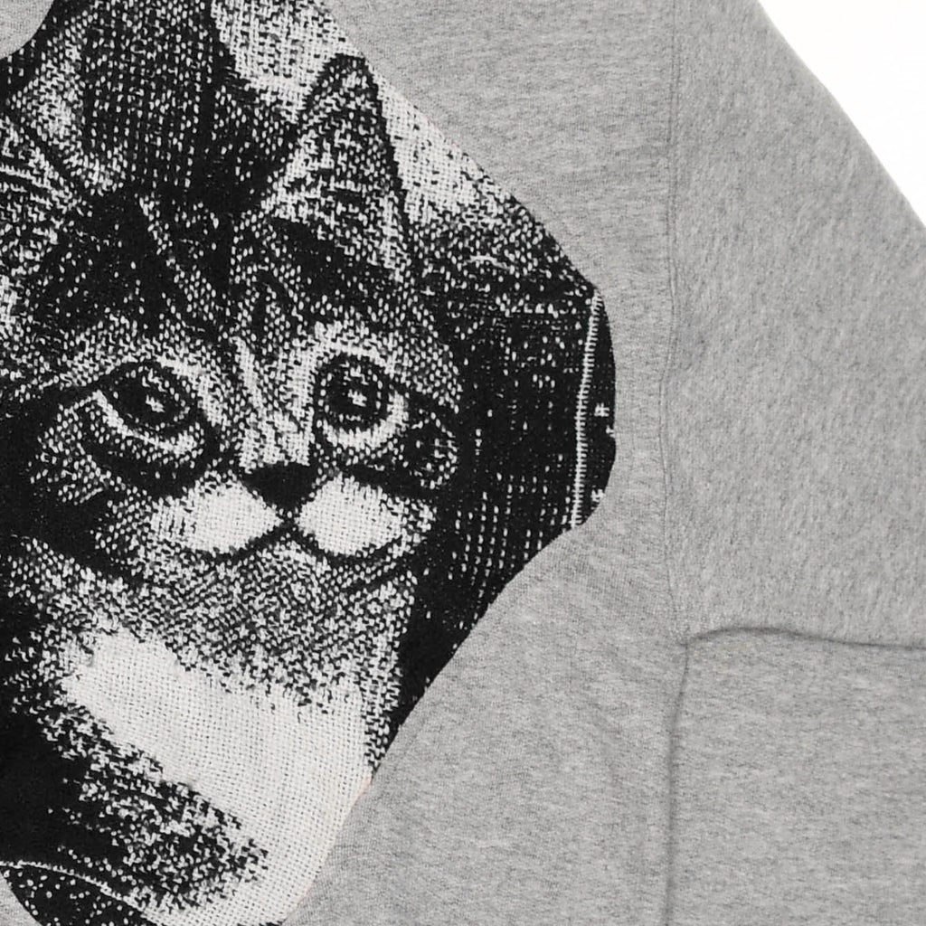 Black & White Cat Amoeba Tapestry Pullover