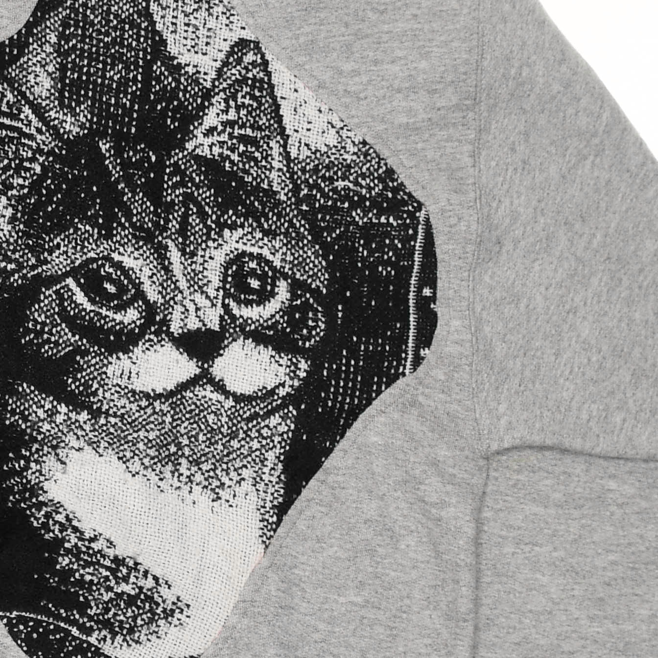 Black & White Cat Amoeba Tapestry Pullover