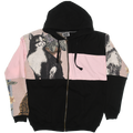 Classic Cats Patchwork Tapestry Zip Up Hoodie