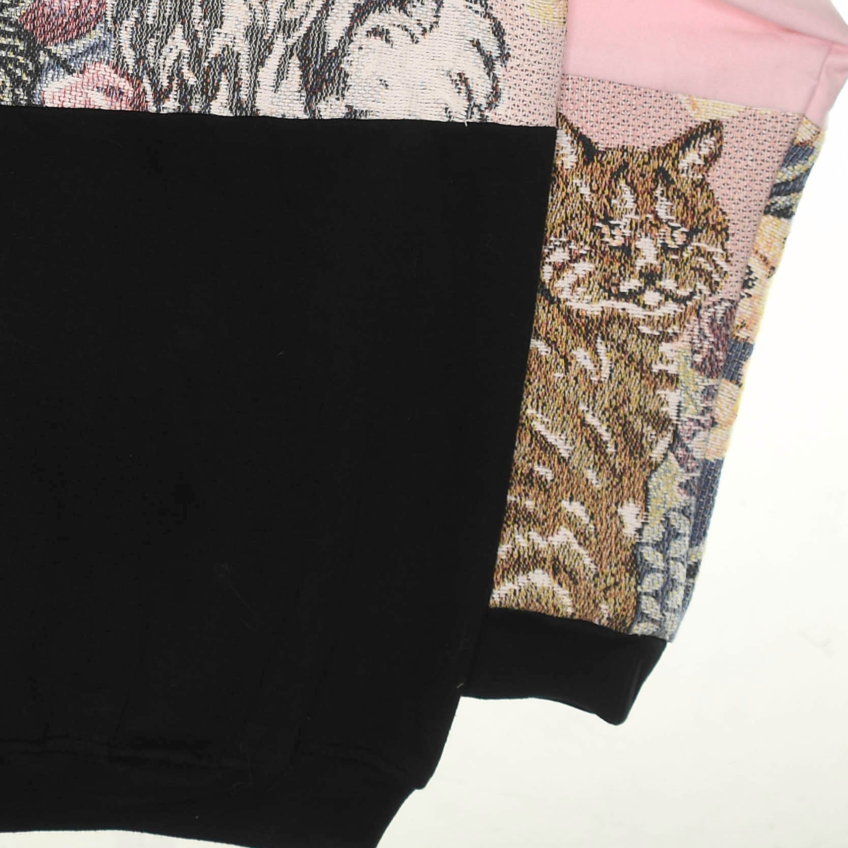 Classic Cats Patchwork Tapestry Zip Up Hoodie