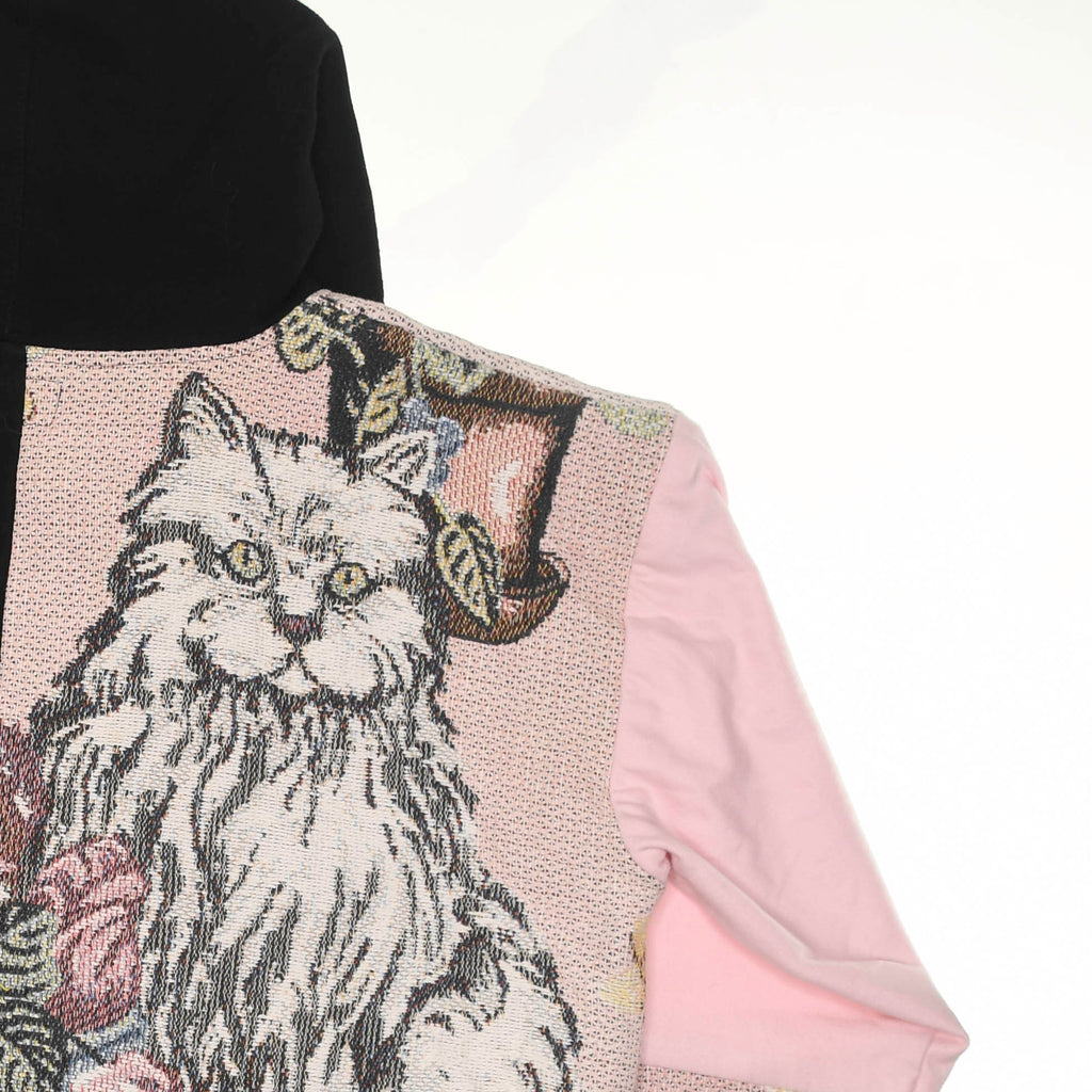 Classic Cats Patchwork Tapestry Zip Up Hoodie
