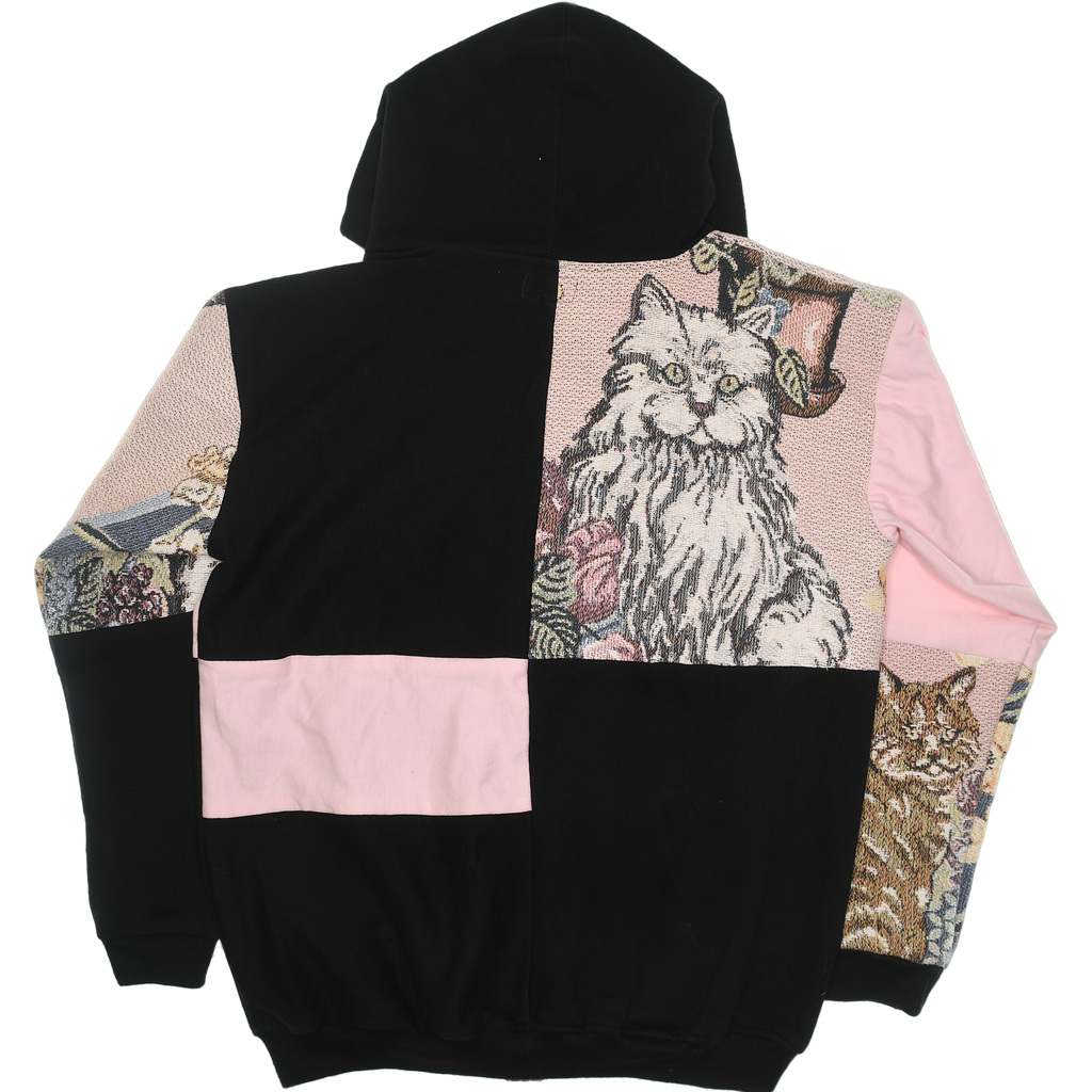 Classic Cats Patchwork Tapestry Zip Up Hoodie