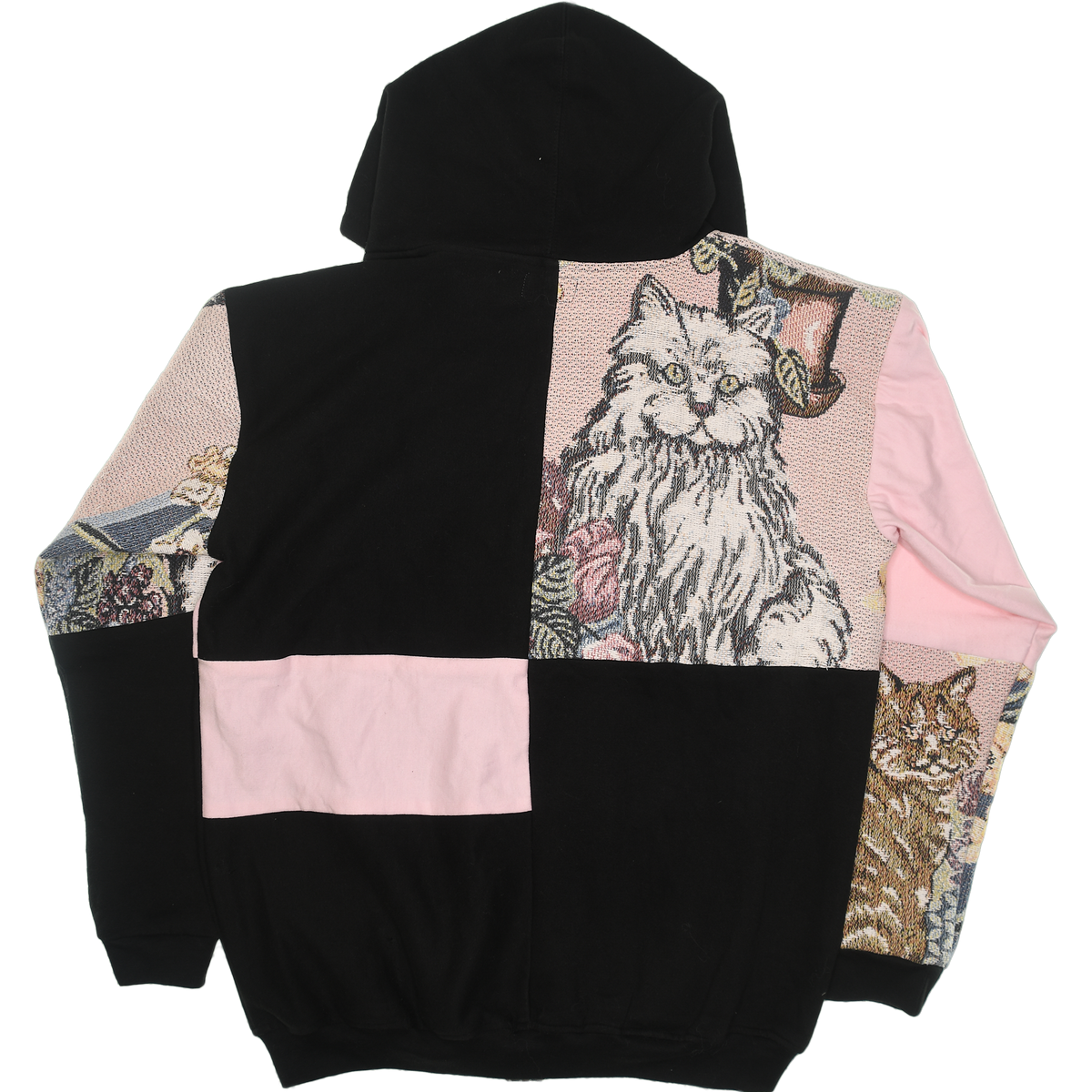 Classic Cats Patchwork Tapestry Zip Up Hoodie