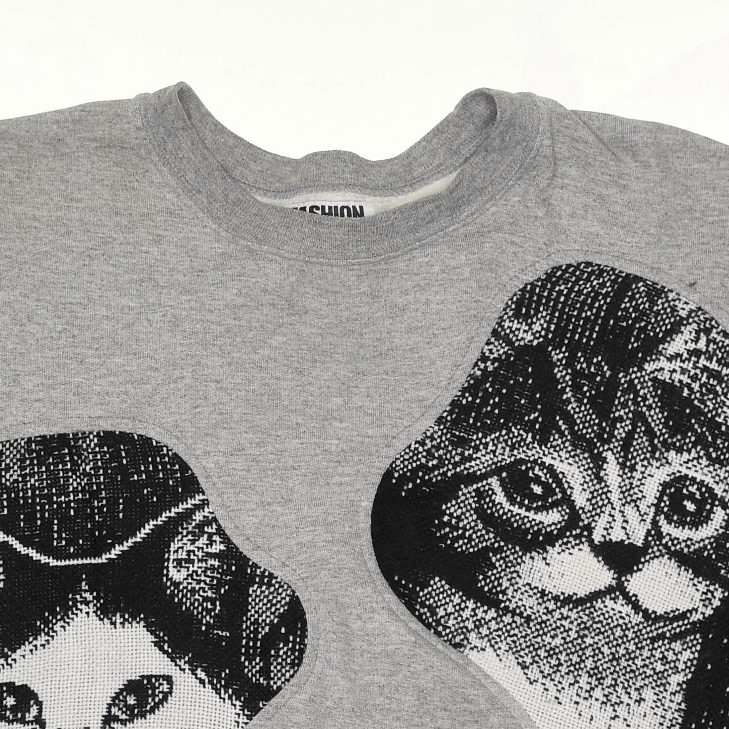 Black & White Kitten Amoeba Tapestry Pullover