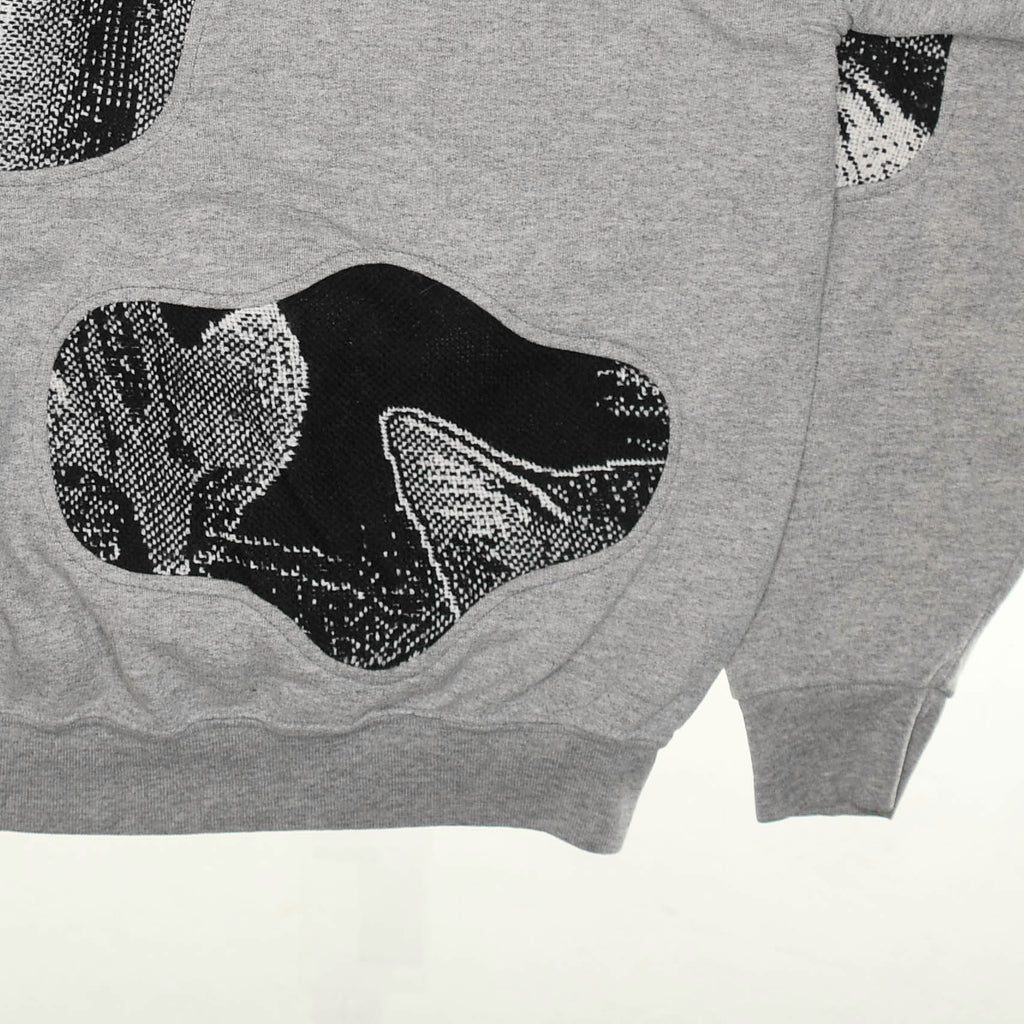 Black & White Kitten Amoeba Tapestry Pullover