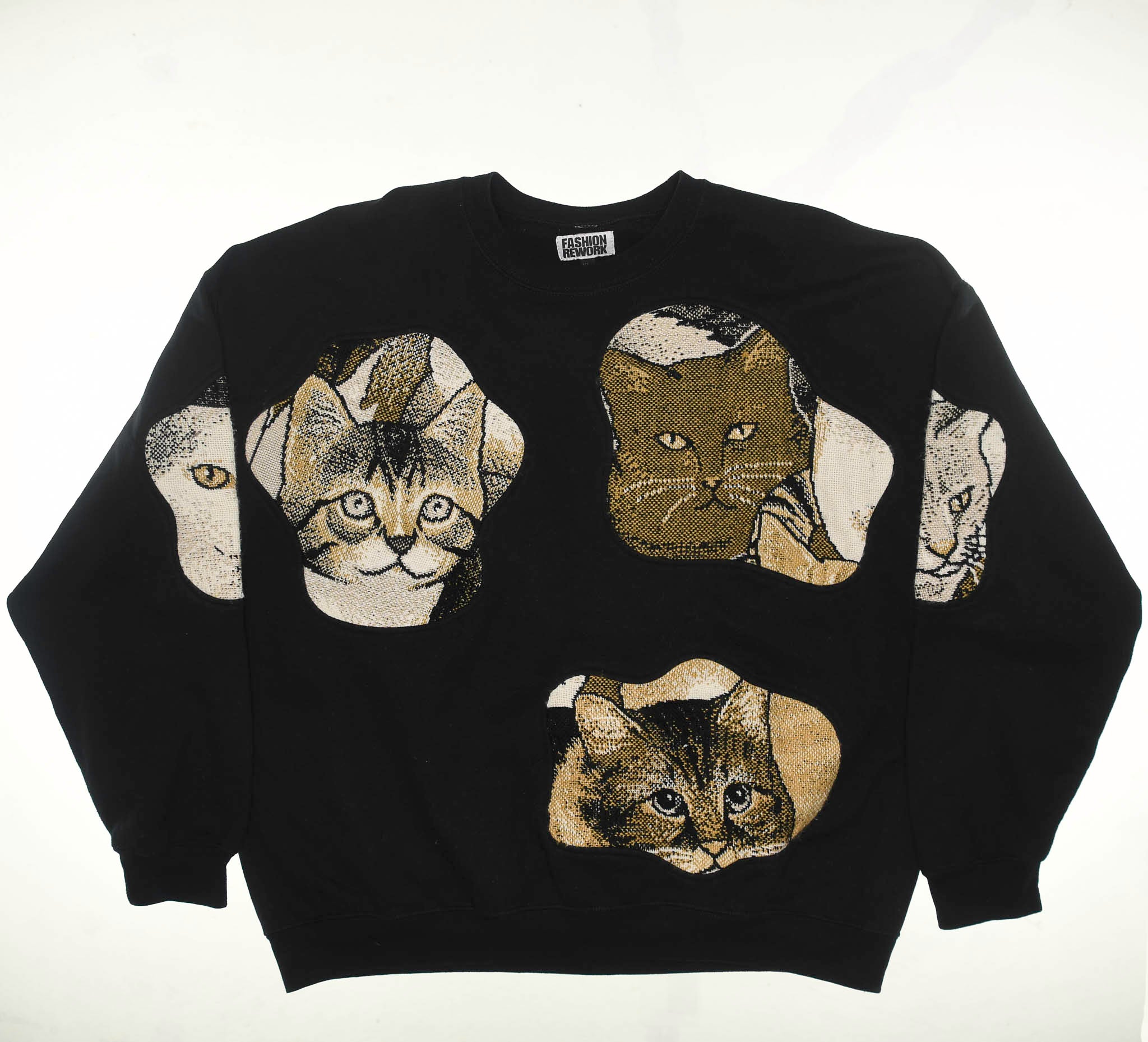 Brown Cat Amoeba Tapestry Pullover