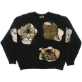 Brown Cat Amoeba Tapestry Pullover