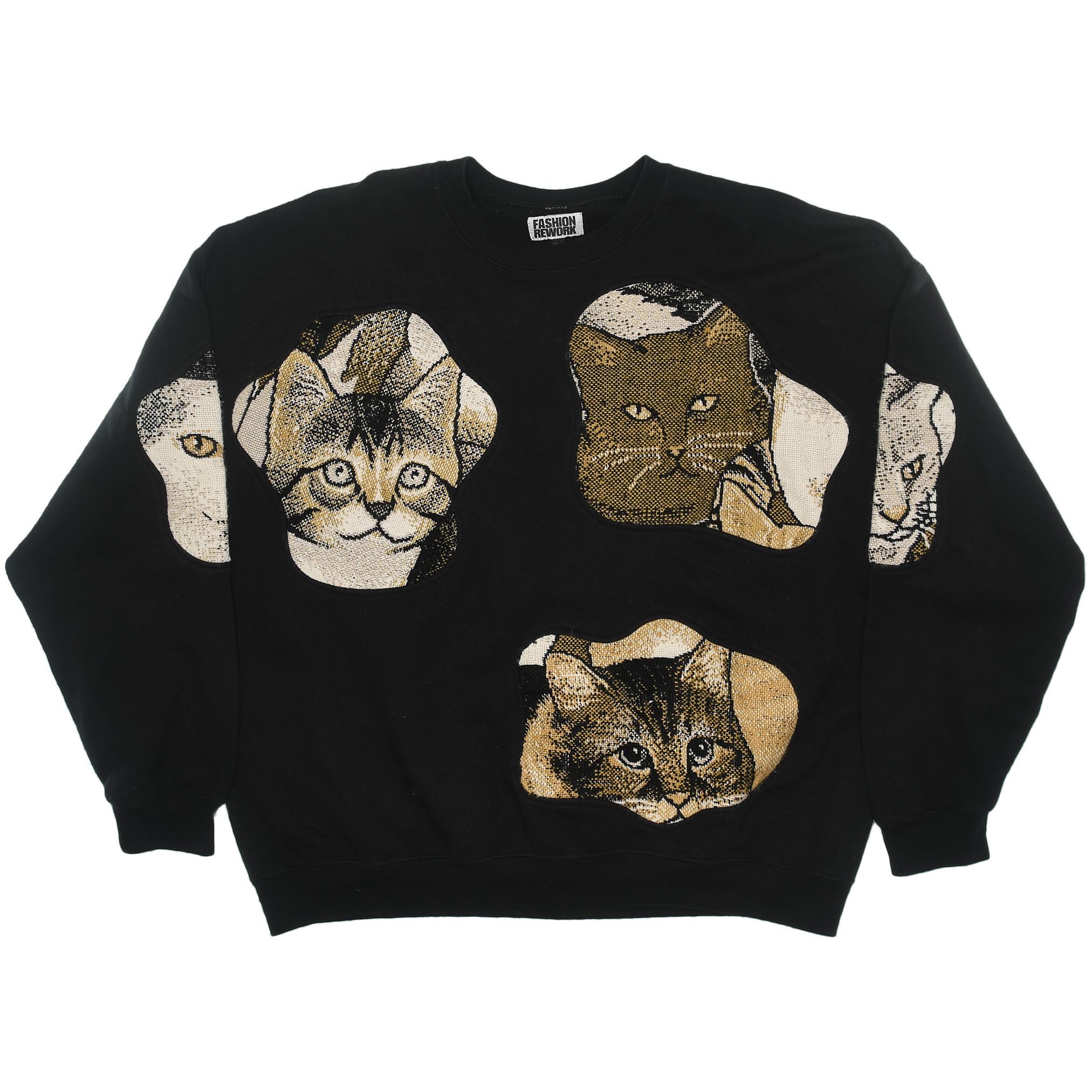 Brown Cat Amoeba Tapestry Pullover