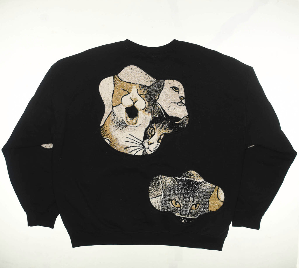 Brown Cat Amoeba Tapestry Pullover